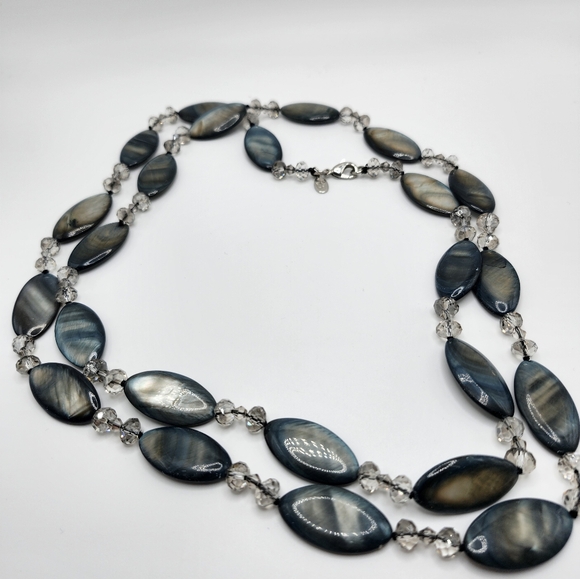 COOKIE LEE signed necklace & three (3) Bracelets! Blue colors..Mother of pearl - Picture 6 of 8